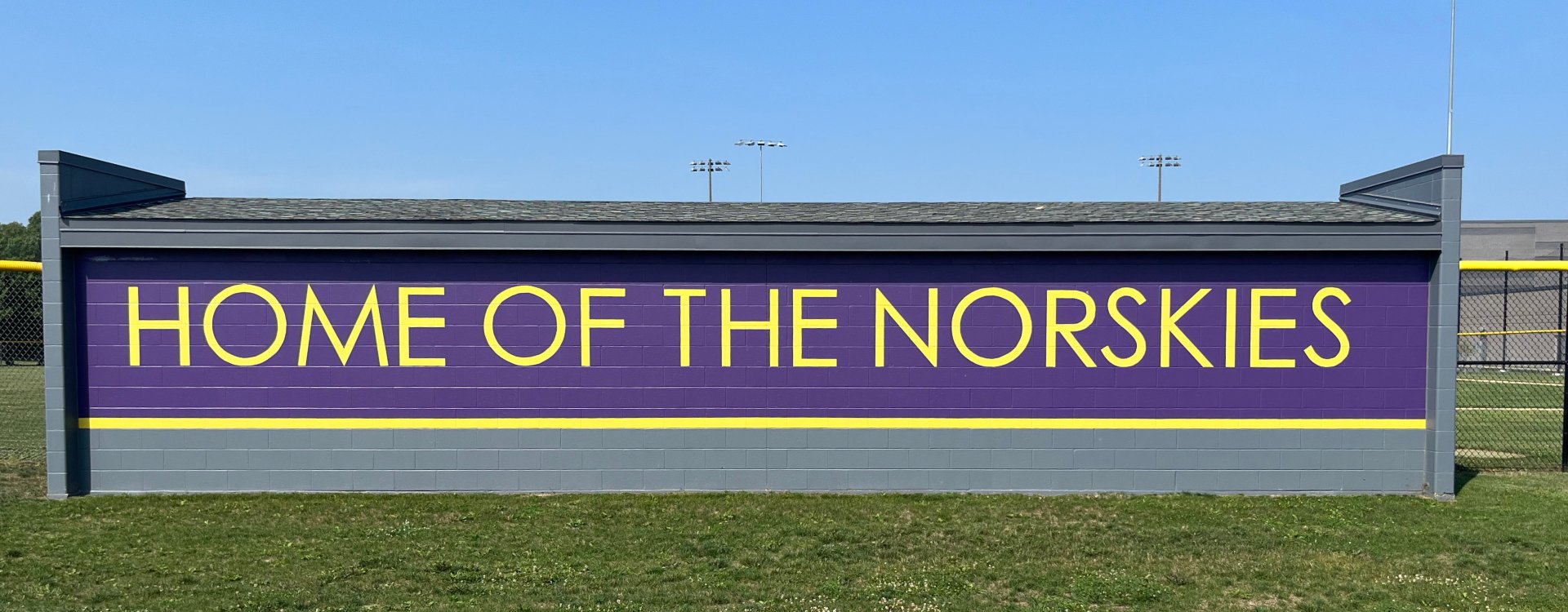 field sign 'home of the norskies'
