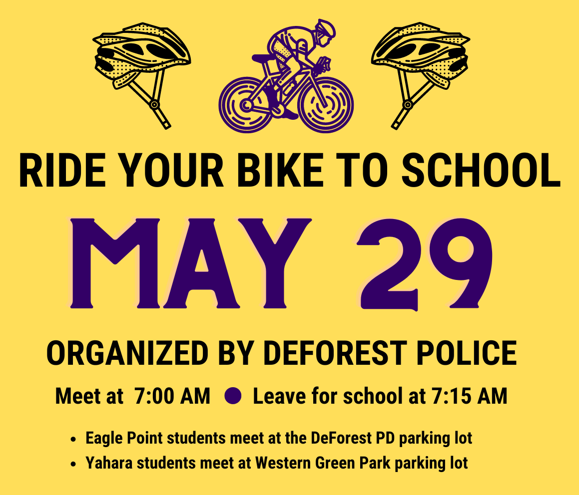 Ride your bike to school flyer