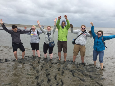 Watt in the North Sea, while visiting Norderney; GAPP 2018 adventures in the bog