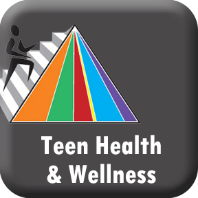 teen health & wellness button